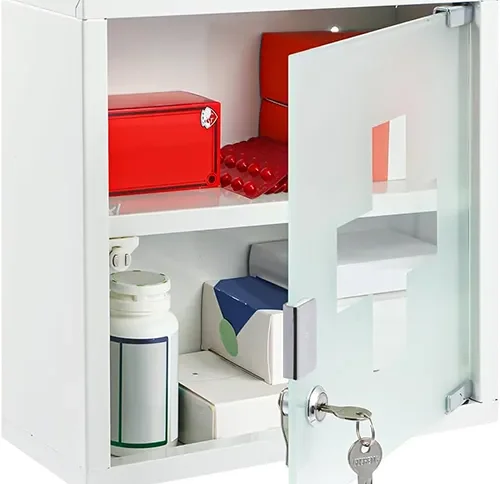 جعبه کمک اولیه دیواری پلاستیکی